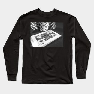 Close up of deck of cards and poker chips Long Sleeve T-Shirt